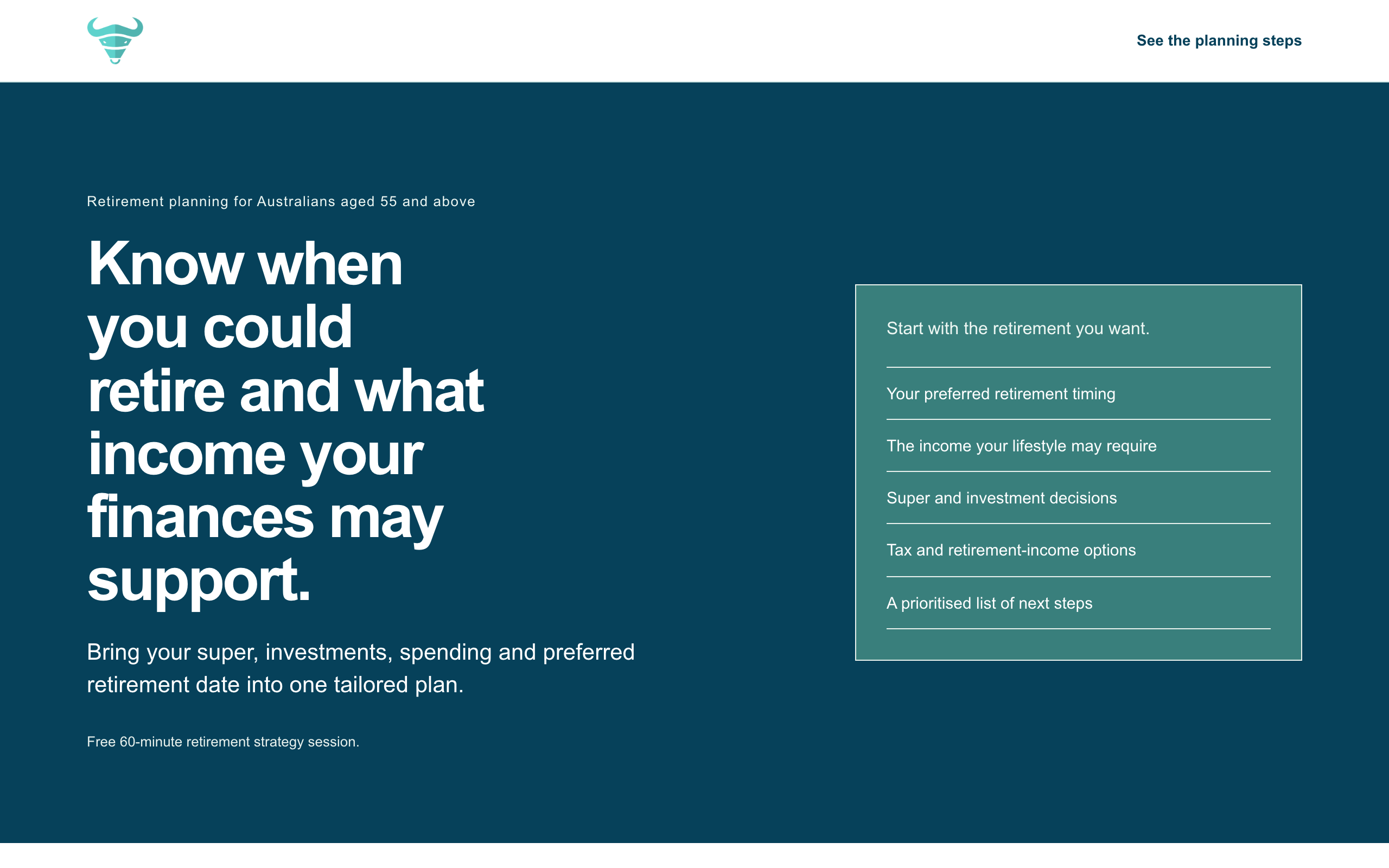 Landing page preview for Toro Wealth